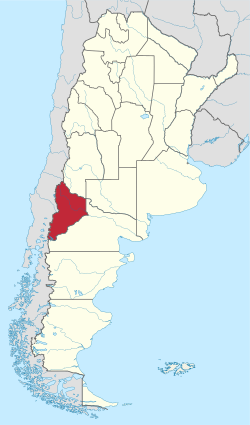 Lage der Provinz Neuquén