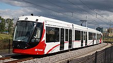 Citadis Spirit, the model designed for Canadian operators, seen on Ottawa's Confederation Line OC Transpo O Train LRV 1107.jpg