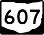 State Route 607 marker