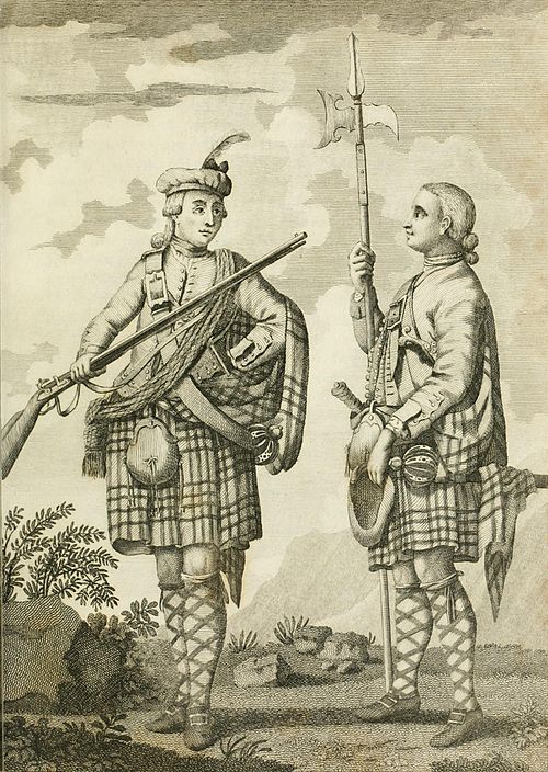 "An Officer & Serjeant of a Highland Regiment". c.1740