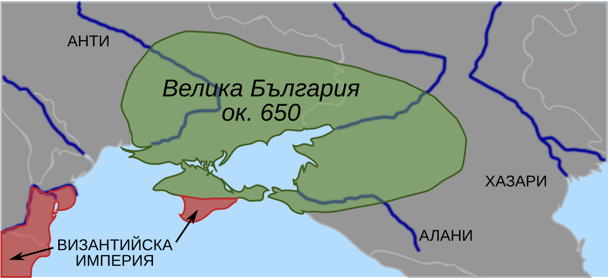 Великая болгария карта