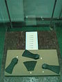 Orastie Ethnography Museum 2011 - Axes and Hatchet from Banita Dacian Fortress.JPG