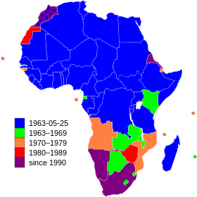 منظمة الوحدة الأفريقية ويكيبيديا
