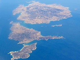 Острова Стронгили[el], Деспотико, Андипарос и Парос