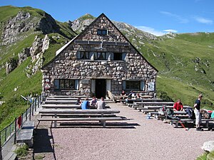 The Pfälzerhütte in August 2010