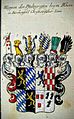 Escudo de armas de los Condes Palatinos y Duques de Birkenfeld tras la herencia del Condado de Rappoltstein