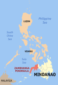 Péninsule de Zamboanga - Localisation