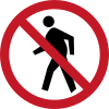 No pedestrian crossing