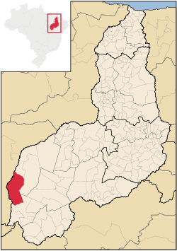 Localização de Santa Filomena no Piauí