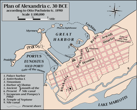 Plan of Alexandria c. 30 BC