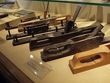 The hand plane developed in the Iron Age and was known to be used by the Romans. These Roman planes were found in Germany and date to the 1st to 3rd century AD Planes tools roman.jpg