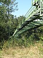 Čeština: Plynová lávka přes Otavu, pohled z pravého přehu. Okres Písek. English: Gas foot bridge upon Otava River, Písek District, Czech Republic. Picture taken from the right river bank.