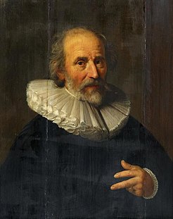 Portret van Abraham Bloemaert op 82-jarige leeftijd