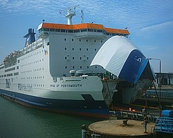 In Portsmouth, 19 March 2005 Pride of Portsmouth - Portsmouth Continental Ferry Port 19-03-05.jpg