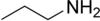 Skeletal formula of propylamine