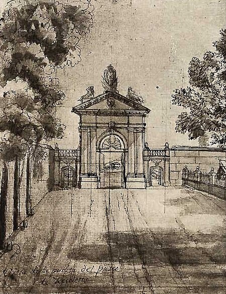 Puerta de Recoletos ca. 1756