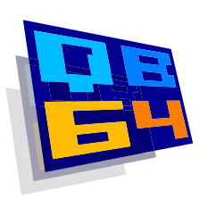 The QB64 logo