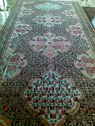 Carpet, which belonged to Karabakh khans (Azerbaijan State Museum of History).