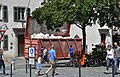 allsamstäglich aufgestellter Container zur Entsorgung von Plastikverpackungsmüll (Bringsystem) in der historischen Altstadt (südlicher Marienplatz)