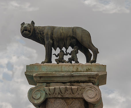 The twins of Rome, Romulus and Remus.