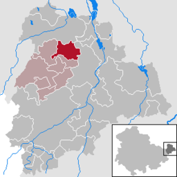 Läget för kommunen Rositz i Landkreis Altenburger Land