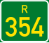 Streeksroete R354 shield