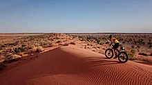 Simpson Desert Bike Challenge 2018, Day 5, Stage 9 - Riding on Big Red SDBC Day 5, Stage 9, riding on Big Red.jpg