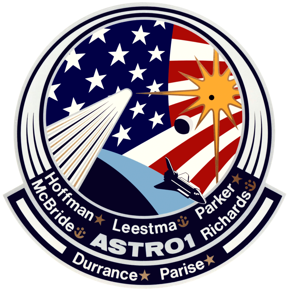 STS-69 NASA Endeavour Autocollant M580 programme spatial