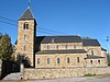 Sankt-Jermen (M) va al-gevormd eshiklari genoemde kerk, begraafplaats en de omliggende muur (S)