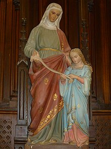 Saint Anne with Mary as a child Saint Anne et Marie enfant.JPG
