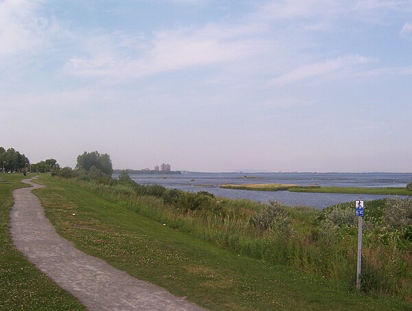 The Saint Lawrence River as viewed from LaSalle.