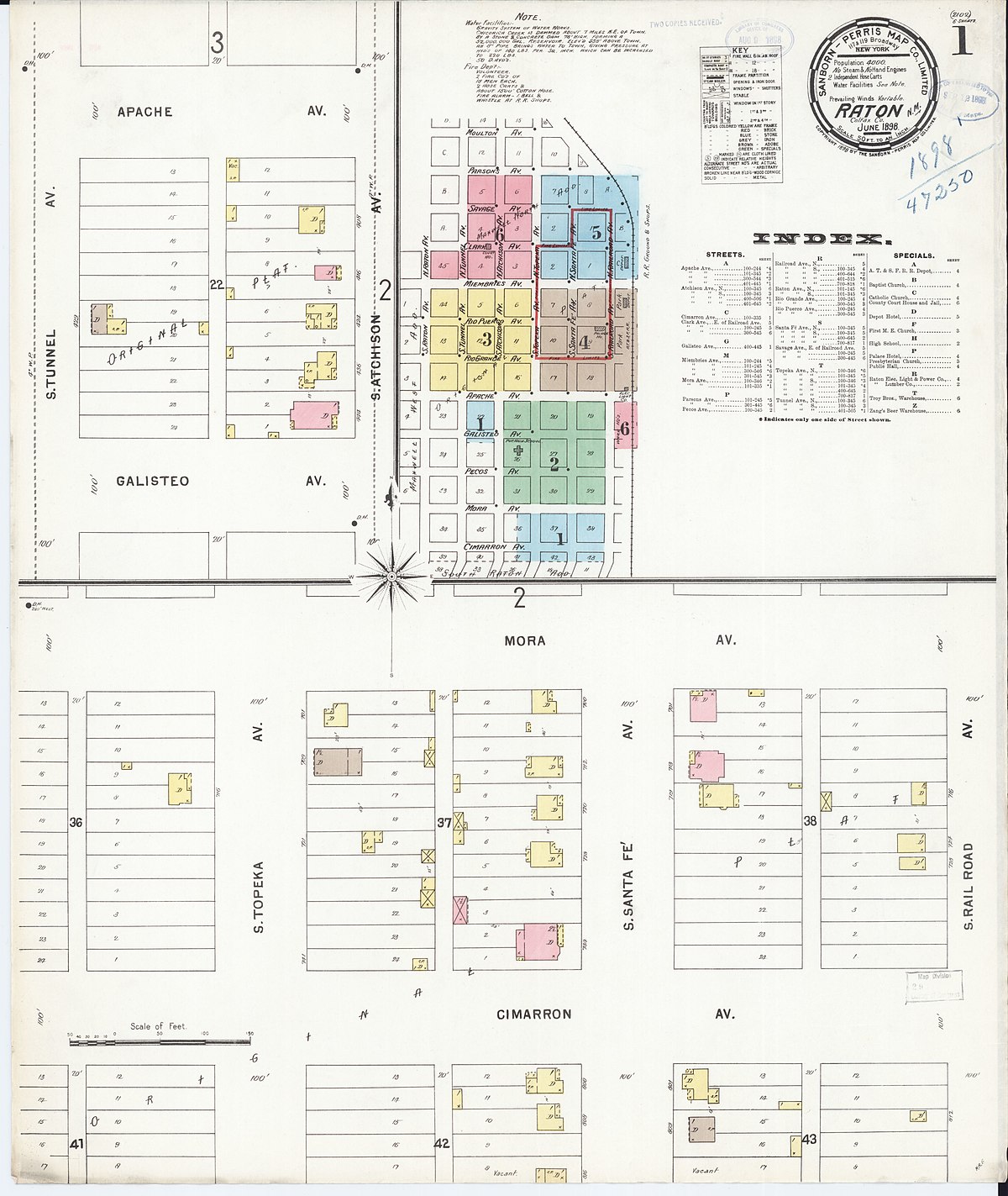 File Sanborn Fire Insurance Map From Raton Colfax County New