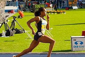 Bronzemedaillengewinnerin Sanya Richards