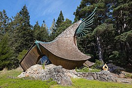 The Sea Ranch Chapel in Sea Ranch, Sonoma County, designed by James Hubbell.