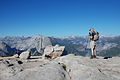 On the top of the Sentinel Dome, Yosemite National Park, California