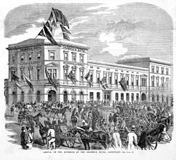 The Shamrock Hotel in 1864 Shamrock hotel sandhurst 1864.jpg