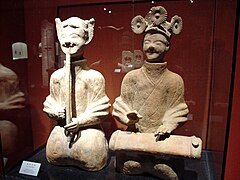 Image 34Two musicians of the Eastern Han Dynasty (25–220 CE), Shanghai Museum (from History of music)