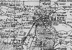 Route of the Kabul – Darulaman Tramway