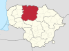 Siauliai County in Lithuania.svg