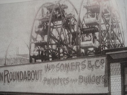 William Somers’ Wheel, installed 1892, immediate precursor to the original Ferris Wheel