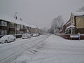 Locksway Road, Southsea, Hampshire, seen after heavy snowfall in the area in January 2010.