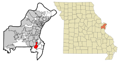 Location of Concord, Missouri