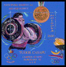 Tudor Casapu moldovalainen postimerkki vuonna 1992.