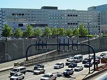 The disputed ramp in 2017 State Police ramp near Ted Williams Tunnel, June 2017.JPG