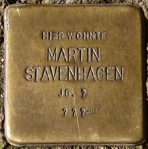 File:Stolperstein Arnstadt Markt 4-Martin Stavenhagen.JPG
