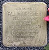 Stolperstein Thomasiusstr 15 (Moabi) Paula Brenner.jpg