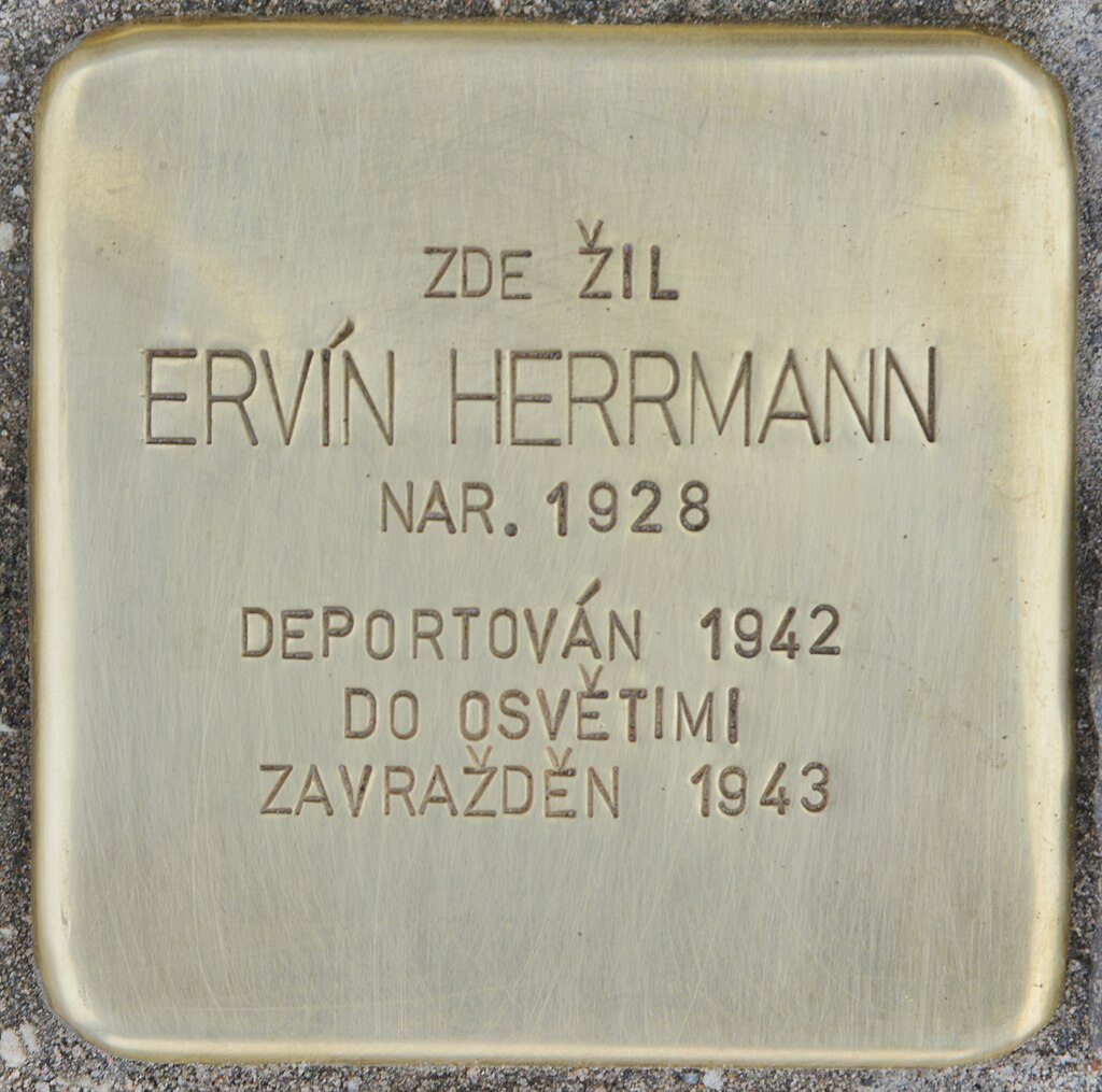 Stolperstein für Ervin Herrmann (Slatiňany).jpg
