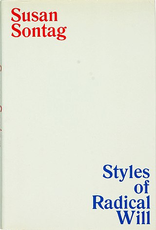 <i>Styles of Radical Will</i> 1969 collection of essays by Susan Sontag