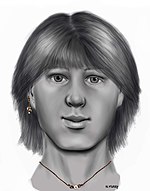 Facial approximation of Sue Ann Huskey by Natalie Murry Sue Ann Huskey reconstruction Natalie Murry.jpg