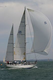 Ketch type of sailing boat